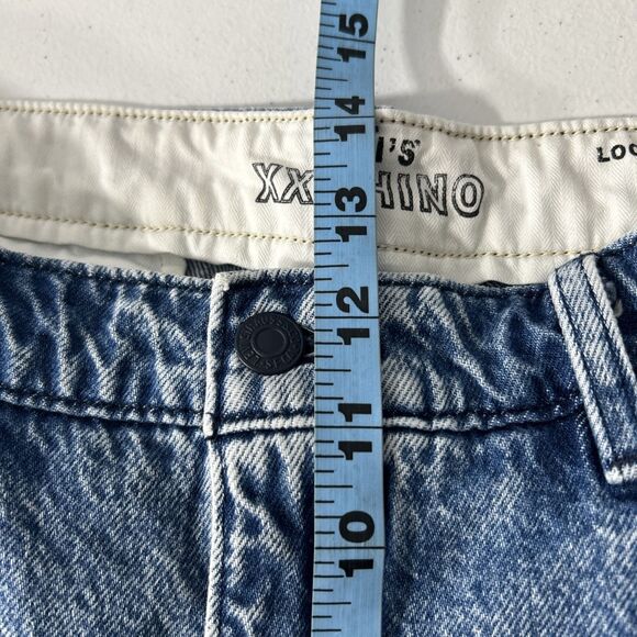 Levis Jeans Mens 34X32 XX Chino Loose Straight Pleated Blue Denim - Picture 5 of 7